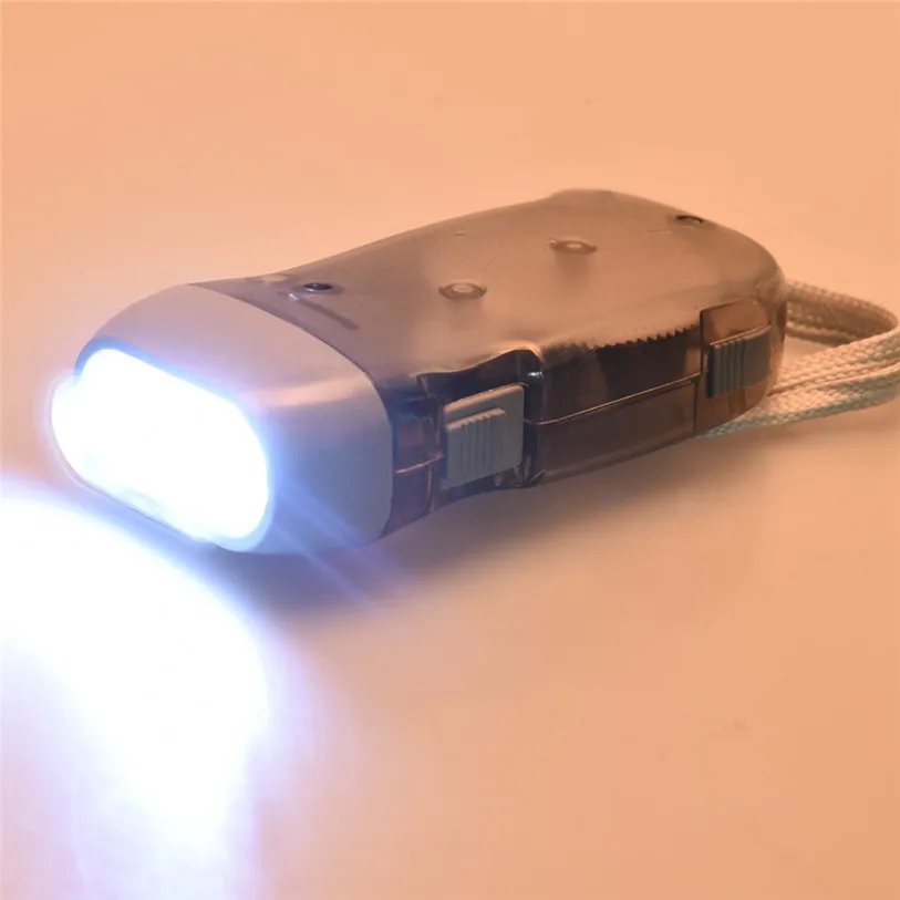 Flash Deal New Wind up Hand Pressing Crank Emergency Camping LED Flashlight Torch Outdoor Bicycle Light Accessories Wholesale Hot Feb 23 9