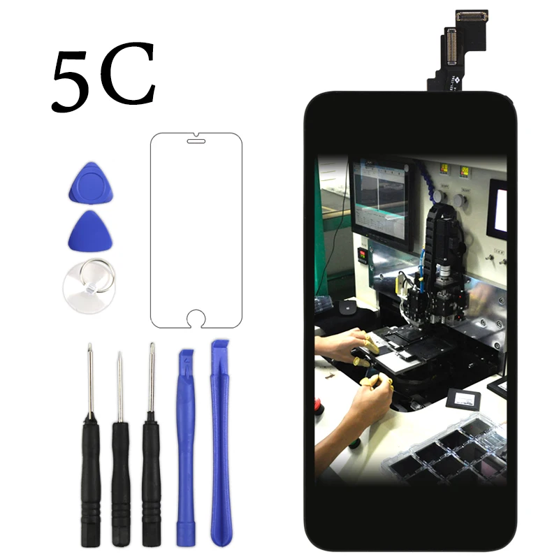 

5 pcs white/ black LCD touch Screen Digitizer Glass Assembly + front screen for iPhone 4 4g AAA Quality Free Shipping
