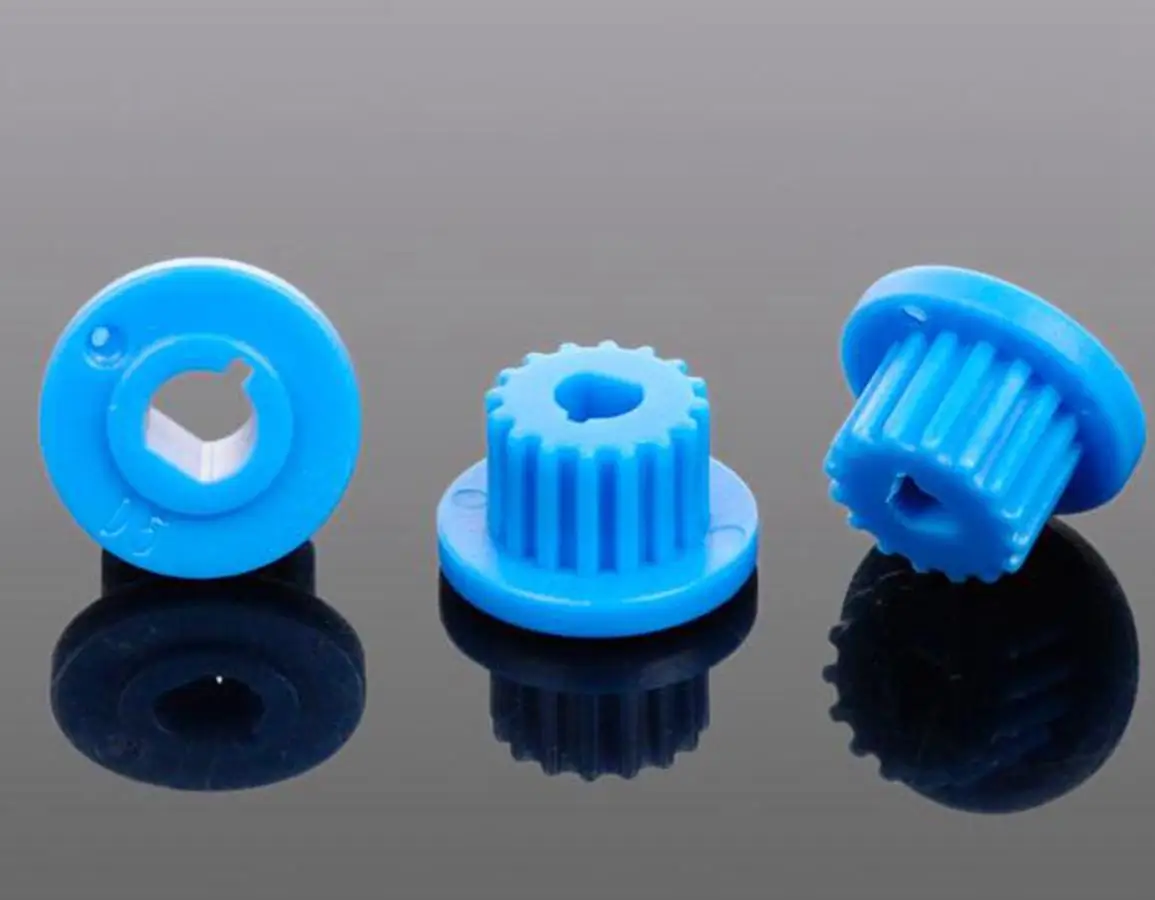 

10PCS 16T D Hole Size 3mm 4mm 5mm Module 0.5 MXL Material POM Plastic Motor Shaft Gear Blue For DIY