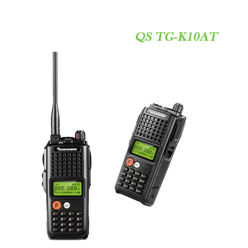 2 шт FM Двухстороннее радио Comunicador QuanSheng Портативный Walkie Talkier TG-K10AT 10 км