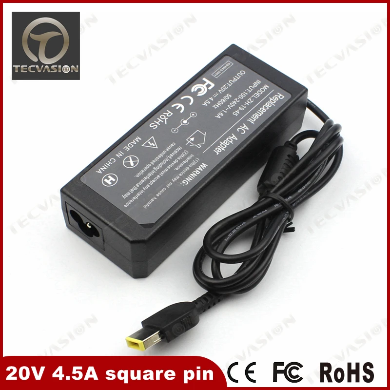 Welcome Bulk Order 20V 4.5A yellow USB Square Connector Laptop Adapter