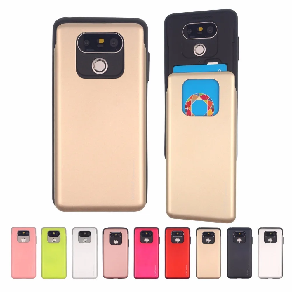 

for LG G6 G5 V20 Case GOOSPERY Sky Slide Card Holder Slot Bumper Anti-shock Cover