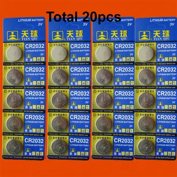 

20 X TIANQIU CR2032 BR2032 2032 3V LITHIUM wth track number shipping cost