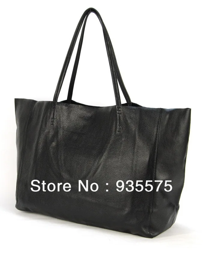 Women 100% Genuine Real Soft Cowhide Leather Tote Shopper Handbag Shoulder Duffle Shopping Bag Purse Cabas Hobo Satchel Large