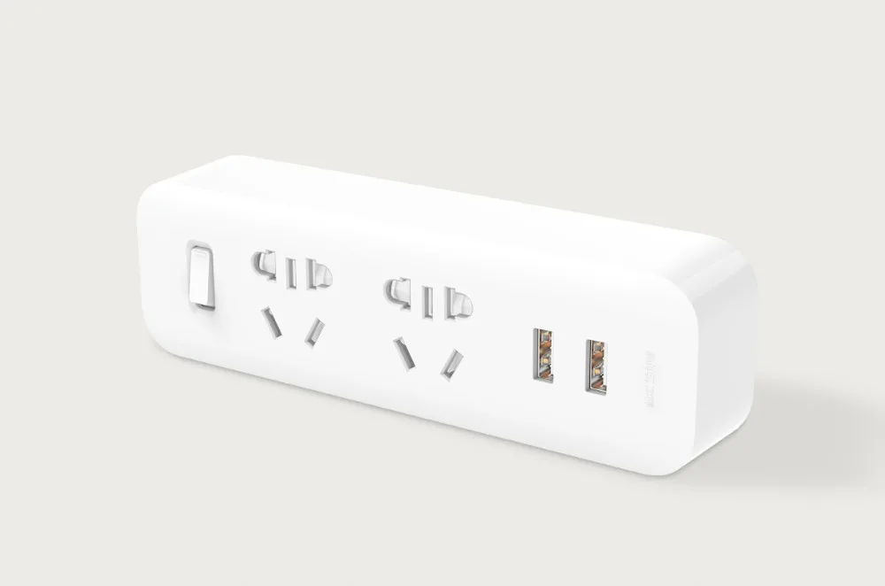 Xiaomi Mijia Power Strip Socket Converter Portable Mini Plug Travel Adapter for Home Office 5V 2.1A 2 USB Fast Charging xiomi H0 (3)