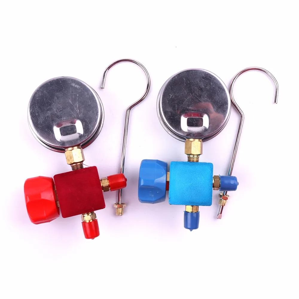 1 шт. R410A R22 R134A хладагент Измеритель Высокого/низкого давления 1/4 автомобильный