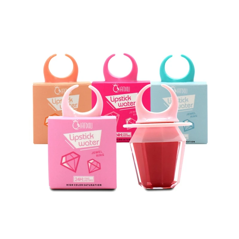 

Lipstick Matte Waterproof Velvet Lip Stick Sexy Red Pigmented Makeup Matte Lipsticks Beauty Lips Lovely Ring Shape D1