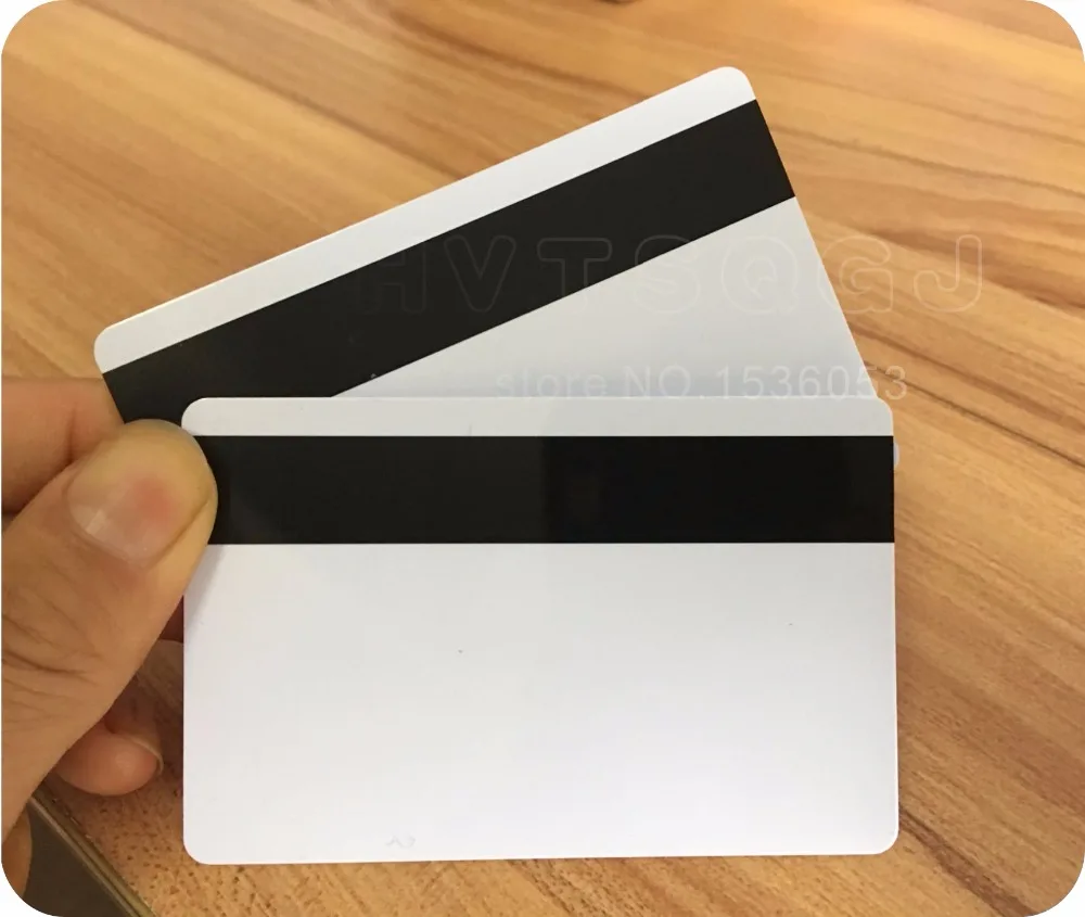 400pcs Blank Plastic CR80 Hico stripe Cards ISO standard size