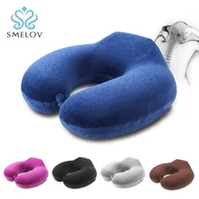 Comfort soft U shaped Neck Pillow Memory Foam Car travel airplane Flight Pillow Neck Head Support home Office Cushion pillows travel pil gel mf langria u shaped memory foam travel neck pillow with cooling gel technology for airplane car train home office napping reading and leisure