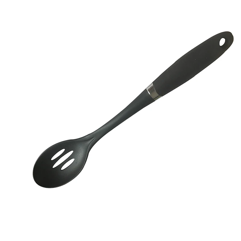 Кухонный нейлоновый набор KHGDNOR, 7 кухонных наборов, ковш, дуршлаг, ковш, дуршлаг, жареный стейк, антипригарный инструмент - Цвет: Small leaking spoon