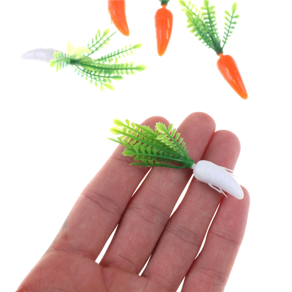 

6.2cm mini-vegetables Miniature Simulation radish Home Decor Kitchen Toy For Girls Gift 5 Pcs/Set