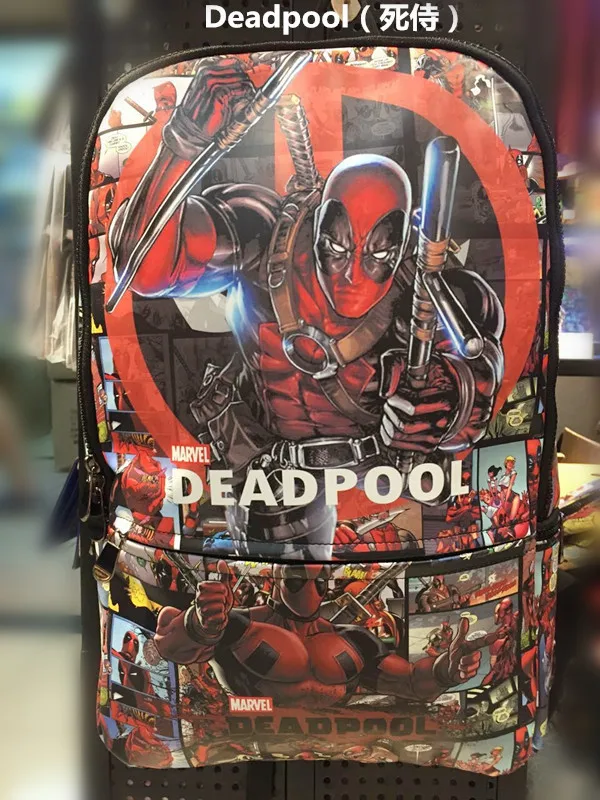

2018 Promotion Rushed School Bags For Backpack Mochila Escolar The Diffuse Die Shi Wei Marvel Through Deadpool Backpack Bag And