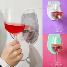 Уникальный ватт пластиковый держатель для вина для ванны душ красное вино стекло настенный держатель бар и домашний винный стеклянный держатель