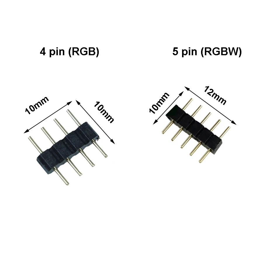 5 шт./лот 4 Pin 5pin сплиттер кабель светодиодные ленты Разъем для 2835 5050 RGB RGBW светодиодный светильник полосы терминалы разъем иглы