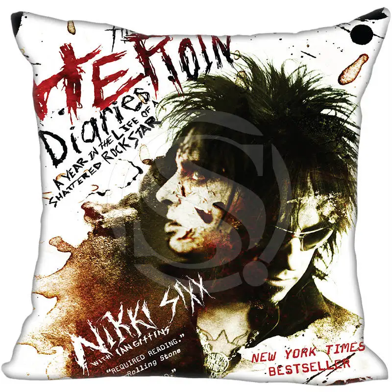

Hot Sale Custom Motley Crue Nikki Sixx Art Pillowcase 35X35cm (One Sides)Home Cushion Cover Pillow Cases 9-22T