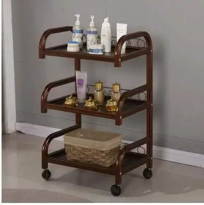 Three-tier trolley hairdressing tattoo cup rack beauty salon trolley nail tool car