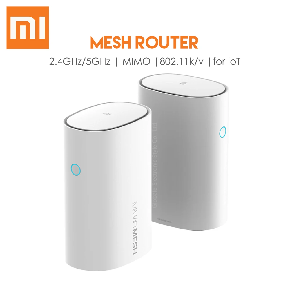 Оригинальный сетчатый роутер Xiaomi 2 4 ГГц 5 умный WiFi IOT 11ac MIMO 1000 м LAN AC1300 беспроводной