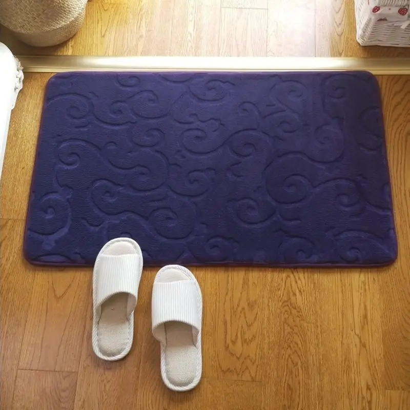 Online 60cm * 90cm Neue ankunft 7 farben erhältlich bad matte bad teppich matte teppich boden teppich wc matten Solide für badezimmer Kostenloser Versand