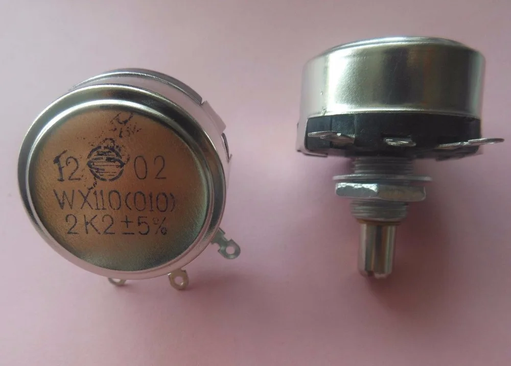 5pcs WX110 WX010 1W Watt Potentiometer 100 150 220 330 Ohm to 10K 15K