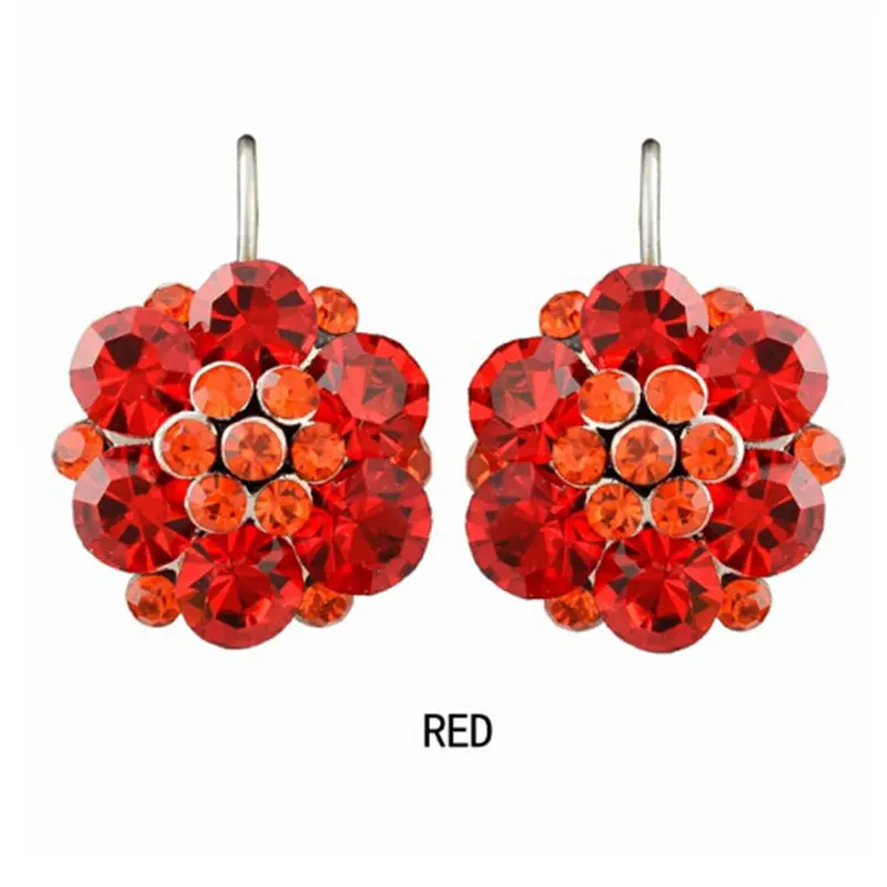 Clip On Earrings For Women Fashion Accessories Gold Silver Plated Multicolor Crystal Rhinestone Statement Clip Earrings Jewelry (20)