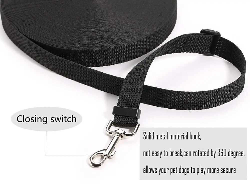 590in extra long pet leash outdoor training bentley dog chain tracking leash teddy dog leash nylon leash PL012