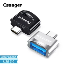 Адаптер Essager OTG usb type C для Xiaomi huawei samsung S9 type c адаптер USB Tipo C type-c к USB 3,0 OTG адаптер конвертер