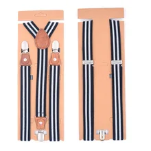 Для Взрослых 3 клип Y мужские и женские ремни Три зажимы Коричневая Кожаная голова классические ремни высокого качества подтяжки регулируемые