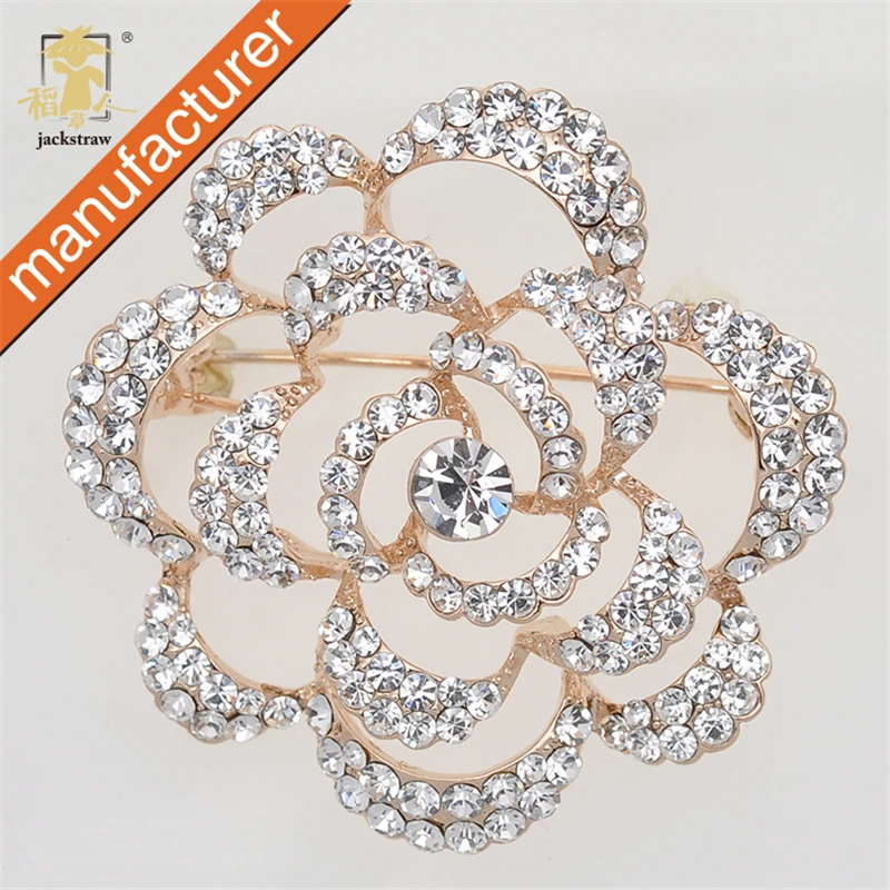 Hot selling!Upscale fabulous rhinestone brooch jewelry pin flower