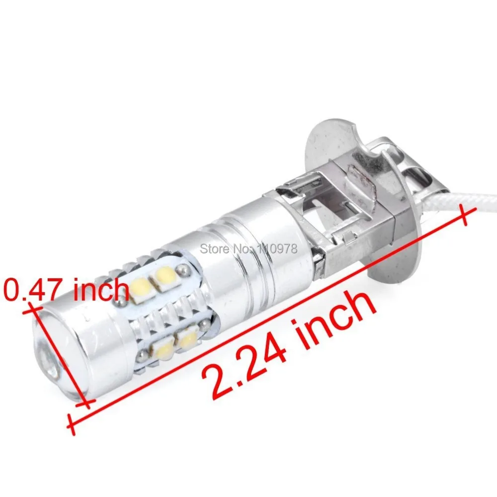 50 W 6000 K CREE чипы светодиодный H3 проектор дневного света DRL Для Ford Mustang Chevy Camaro Cadillac