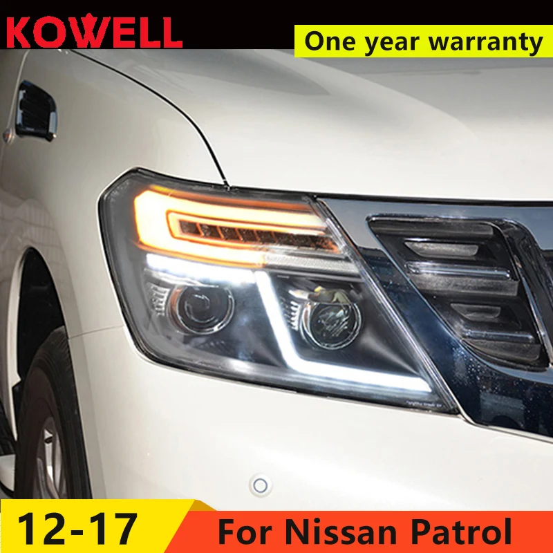 KOWELL Car Styling 2010 2016 Headlight For NISSAN Patrol Royale for