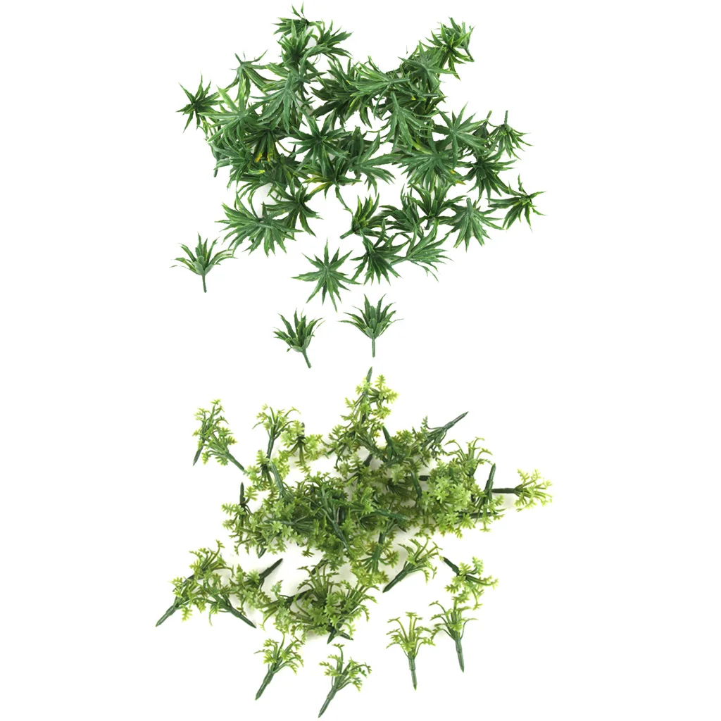 100Green Bushes Shrub HO N Z Architecture Model Railroad Scenery 1:42-1:200