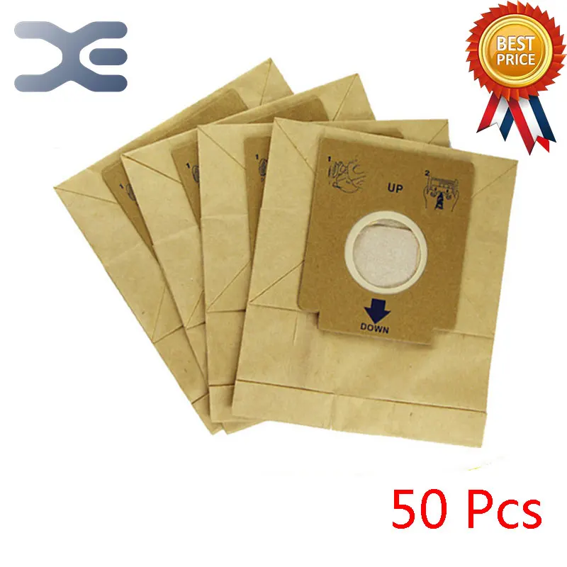 

50Pcs High Quality Adaptation Electrolux Vacuum Cleaner Accessories Waste Vacuum Paper Bag ZC1120B / ZMO1510