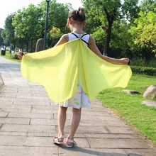 Осенняя детская шаль в богемном стиле с бабочкой для мальчиков и девочек, костюм из пашмины, аксессуары, шаль, шарфы, Прямая поставка