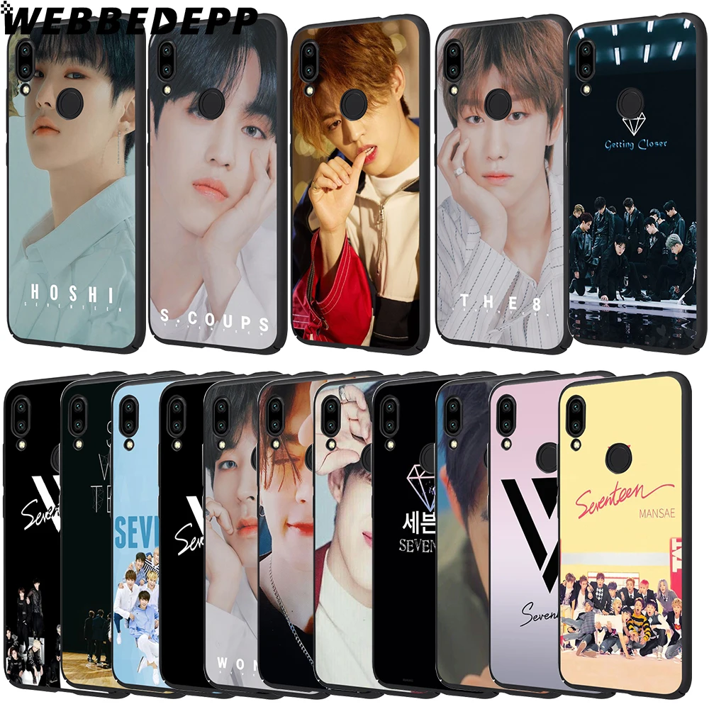

WEBBEDEPP Seventeen KPOP Boy Soft TPU Cases Cover for Xiaomi Redmi 7 4A 5A 6A S2 4 4x 5 Plus 6 Pro