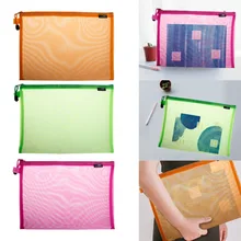 Document Bag A4 Gridding Waterproof Zip Bag Document Pen Filing Products Pocket Folder Office & School Supplies Document Bag A4 Gridding Waterproof Zip Bag Document Pen Filing Products Pocket Folder Office & School Supplies