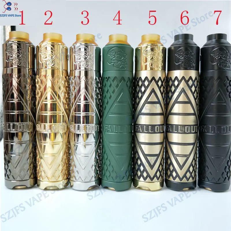 

Fall out mod with skull rda vape Kit with RDA Atomizer 28mm diameter huge vapor Vaporizer Skull rda Mechanical Avid Lyfe vapemod