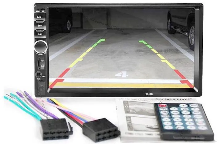 7018B 2DIN car Bluetooth Audio 7 HD Radio In Dash Resolution Touch ScreenP3 LED display Stereo M MP5 Player radios para autos