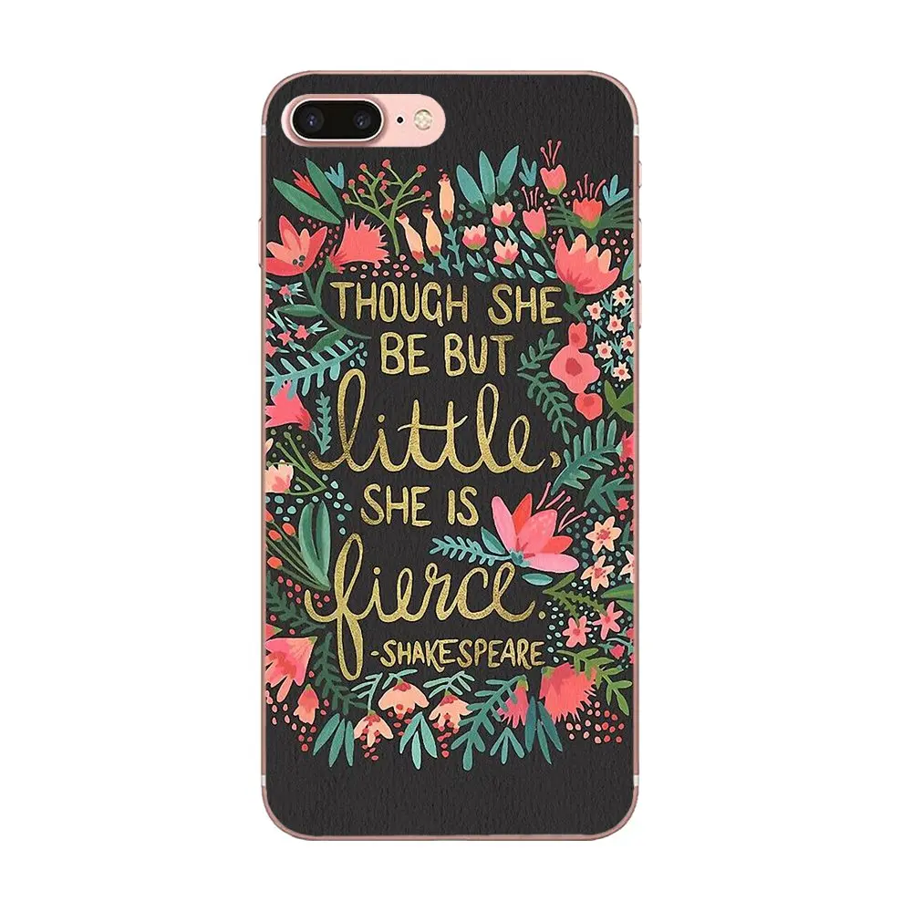 Soft Fashion Cell Phone Case For Apple iPhone X XS Max XR 4 4S 5 5C 5S SE 6 6S 7 8 Plus Little Fierce On Charcoal | Мобильные