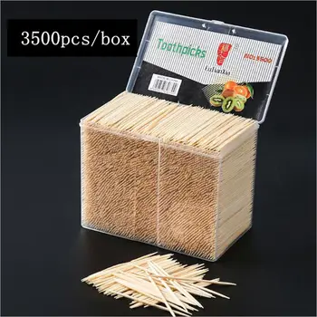 

3500PCS/Box Disposable Wood Natural Bamboo Toothpick For Home Restaurant Hotel Products Toothpicks Tools