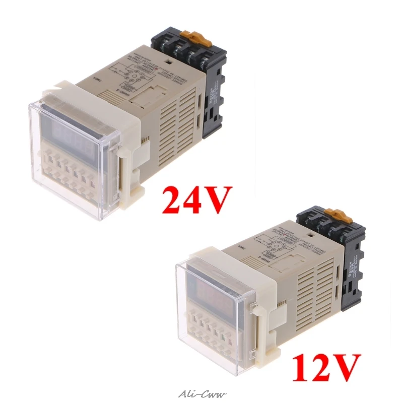 AC DC 12 24V Multifunction Digital Timer Relay On Delay 8 Pins SPDT 