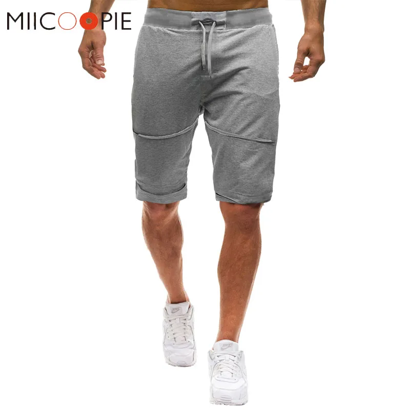 Мужские короткие брюки новые уличные эластичные однотонные складные повседневные шорты Homme мужские высотой до колена тренировочные брюки m-xxl