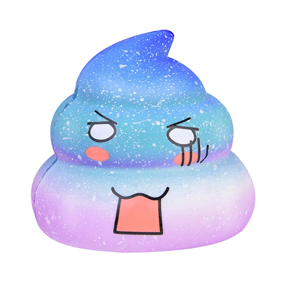 Squishies игрушечные лошадки Kawaii Emoji Galaxy Star Poo мини замедлить рост фрукты Ароматические снятие стресса гигантские мягкими игрушки для взрослых