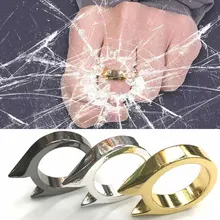 Special Price 3Pcs Self-Defense Ring Women Men Safety Survival Tool Stainless Steel Finger Defense Ring Anti-wolf Self Protect Weapon Outdoor