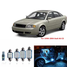1 set Canbus Car White LED Light Bulbs Interior Package Kit For 1998-2004 Audi A6 C5 Map Dome Glove Box License Plate Lamp blue 1 set Canbus Car White LED Light Bulbs Interior Package Kit For 1998-2004 Audi A6 C5 Map Dome Glove Box License Plate Lamp blue