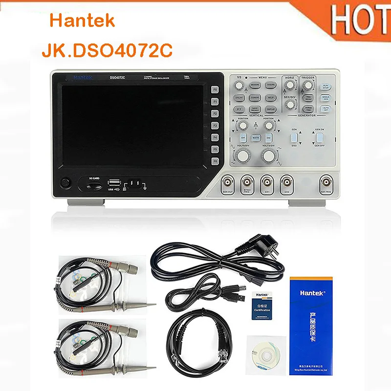

Hantek DSO4072C 2 Channel Digital Oscilloscope 1 Channel Arbitrary/Function Waveform Generator