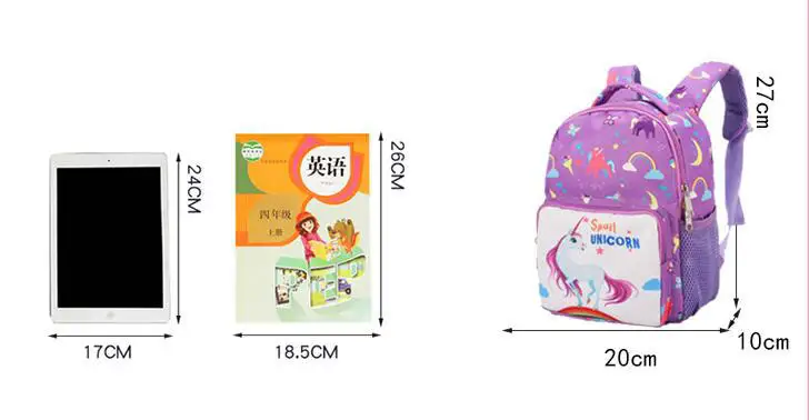 jardim de infância unicórnio crianças mochila infantil