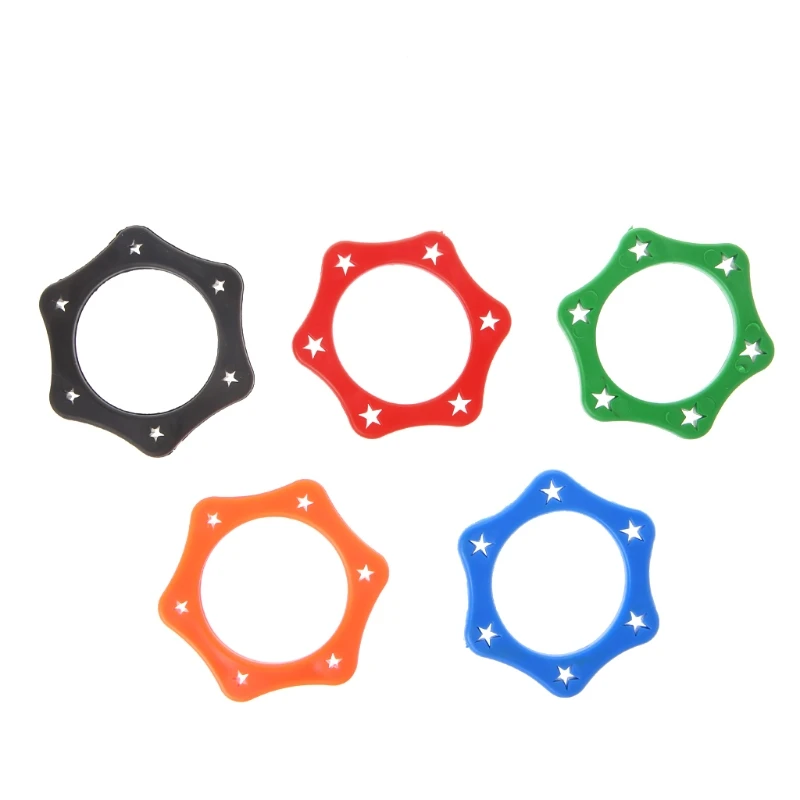 

5 Pcs Rubber Anti Slip Roller Ring Protection For Handheld Wireless Microphone