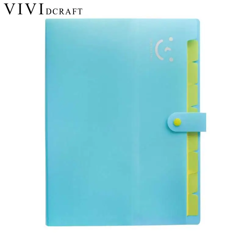 

Vividcraft 1pc 4 Colors Office Suppllies Waterproof Bags A4 Paper Folder Document Folding Design Color Random Rectangle Office