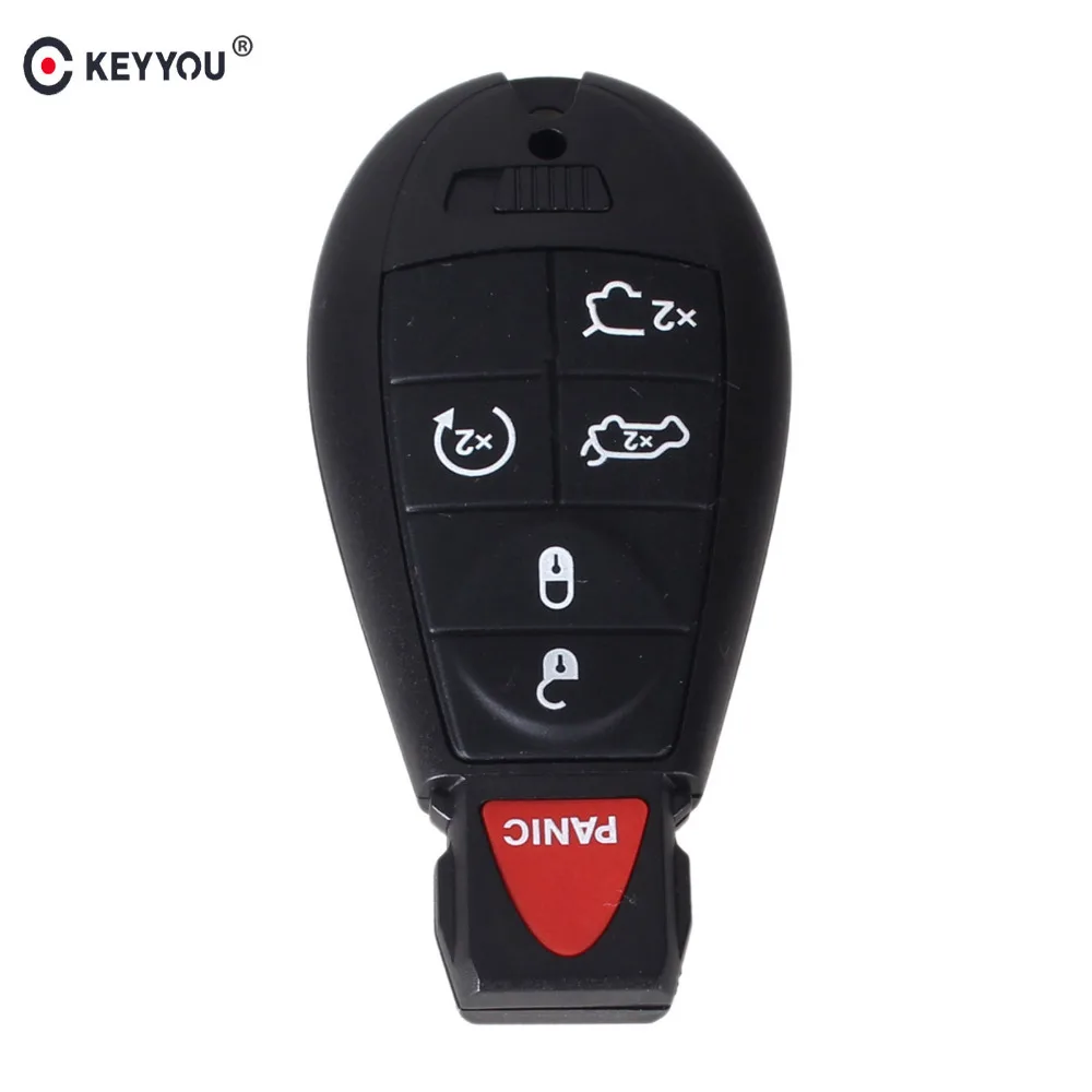 KEYYOU 5 + 1 6 кнопочный пульт умный Корпус ключа для Chrysler Jeep Dodge Grand Caravan Durango зарядное