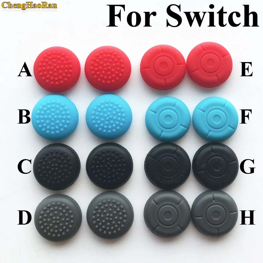 2 pcs Silicone Analog Stick cap Grips Caps for Nintendo Switch NS Joy-Con Controller Sticks case Skin for Joy Con Cover game